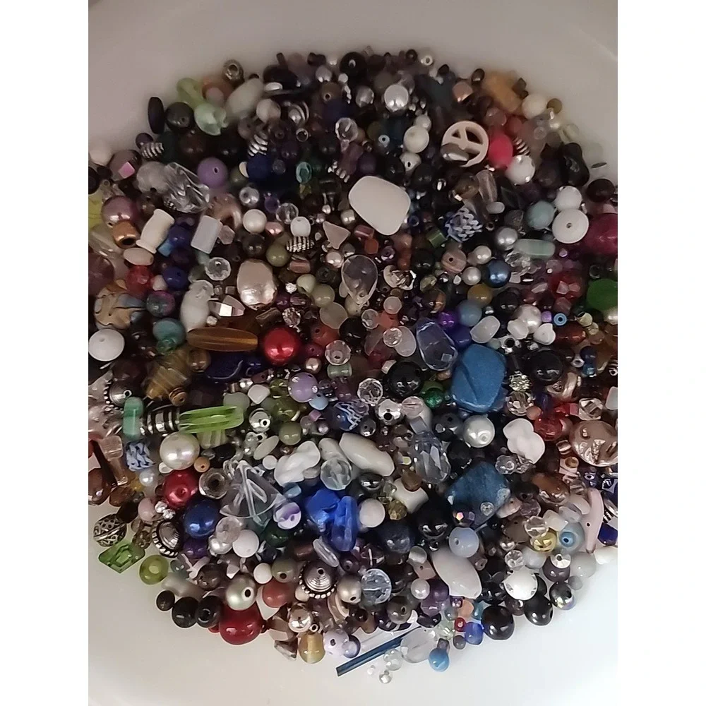 Happy Beads Bead Mix One Pound Mix Lot 1mm To 20mm Childs Play To Fancy #133
